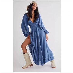Free People Southwest Lace Maxi Dress XS NWT